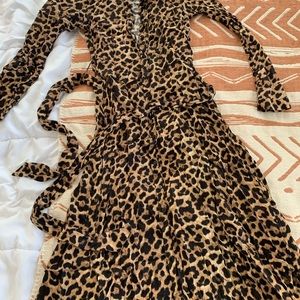 Lightly worn leopard print dress